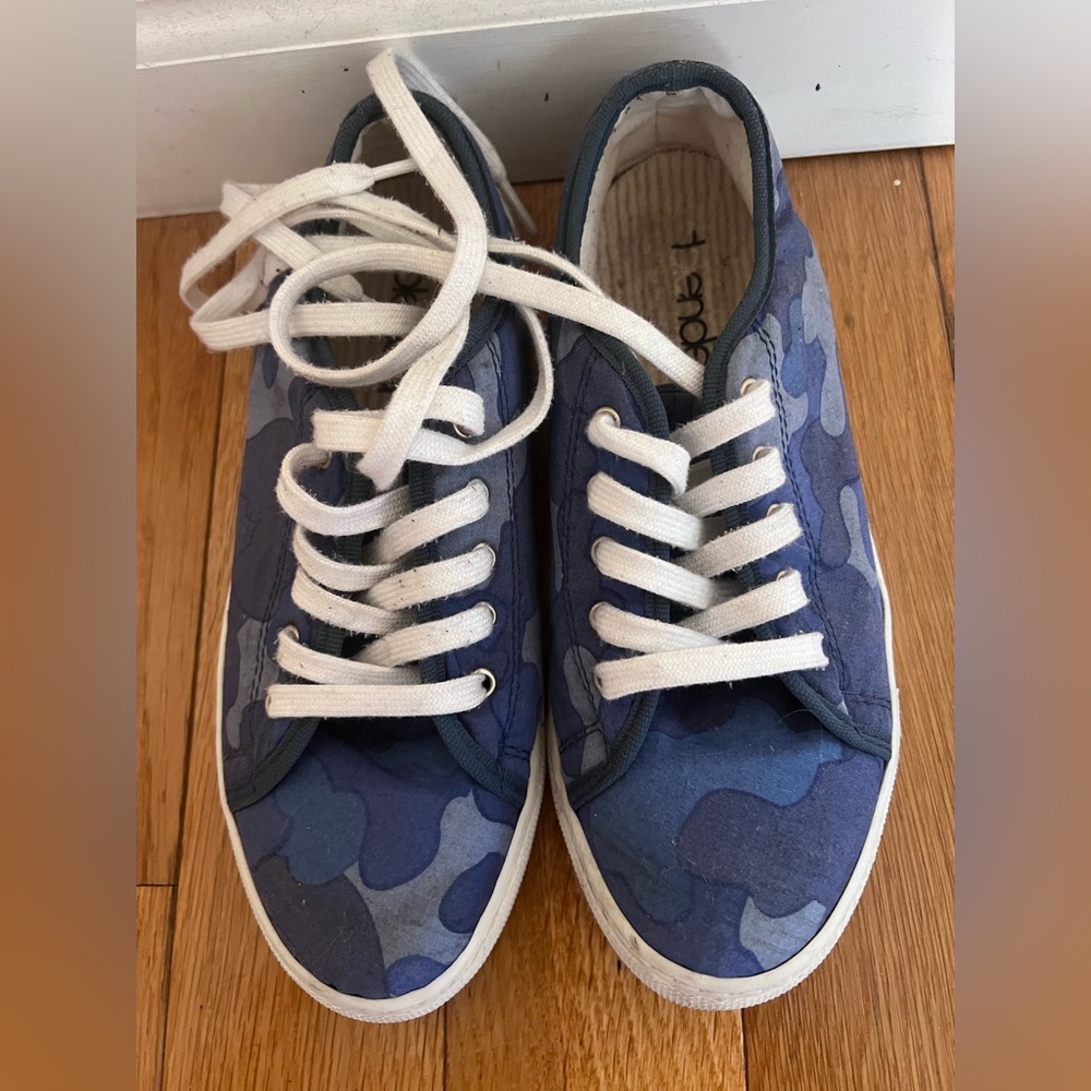 Blue Camo Sneakers